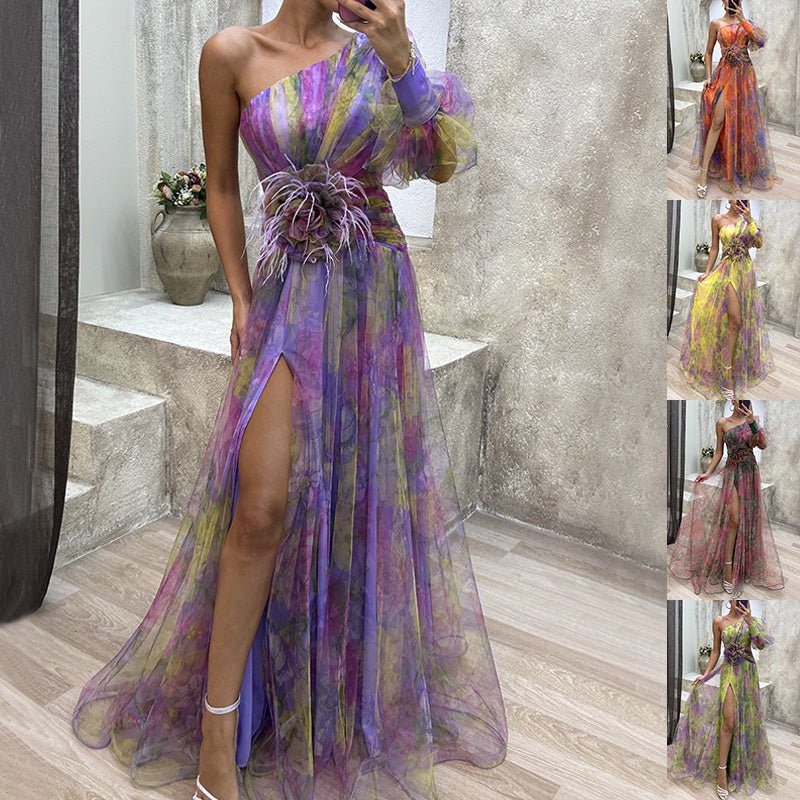 Robe d'été à épaules dénudées - deslyshopping