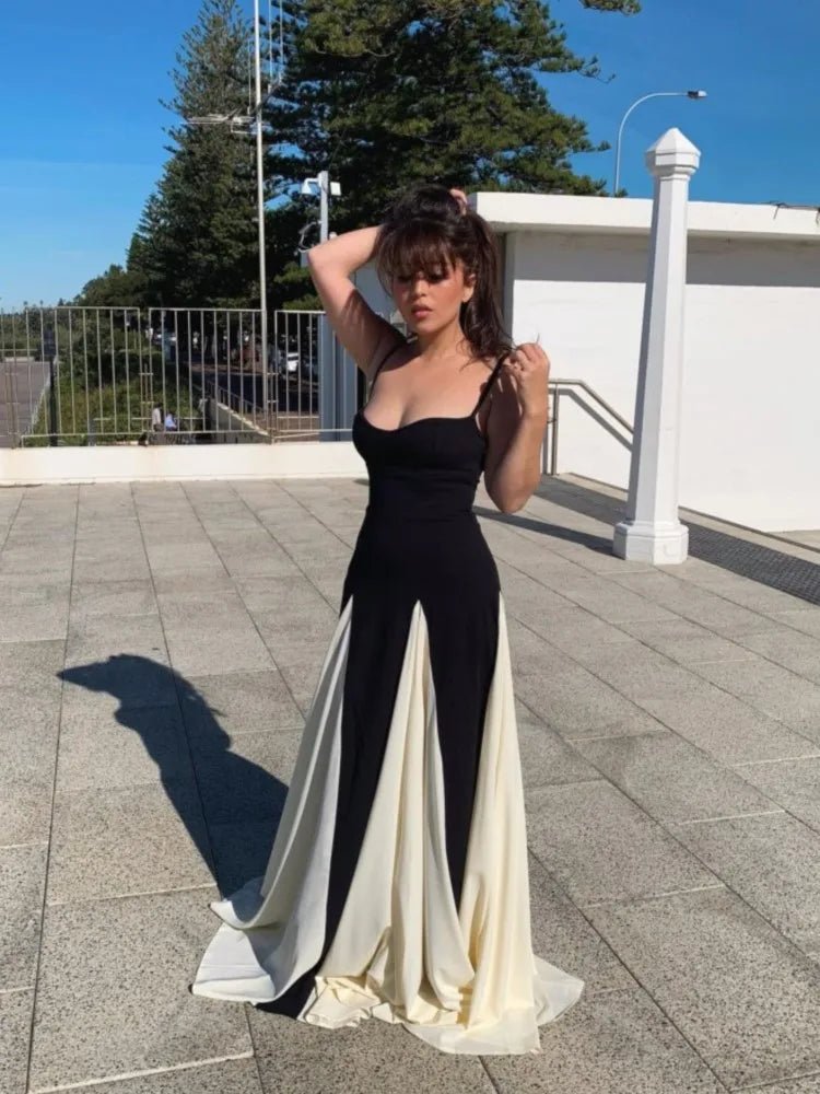 Robe longue élégante à bretelles - deslyshopping