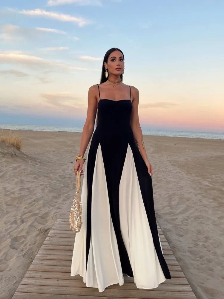 Robe longue élégante à bretelles - deslyshopping