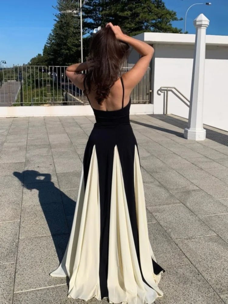 Robe longue élégante à bretelles - deslyshopping
