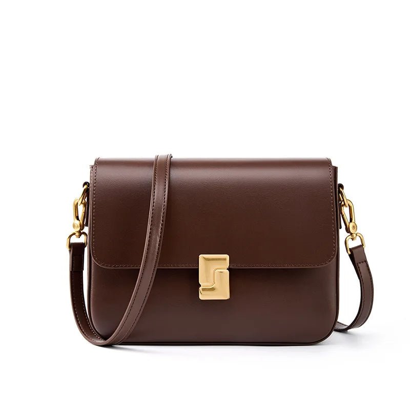 👜 Sac à Bandoulière Carré en Cuir Véritable - deslyshopping