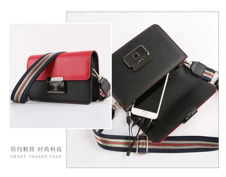 👜 Sac à Main en Cuir avec Serrure Empreinte Digitale - deslyshopping