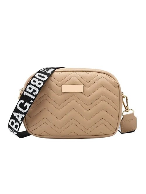 Sac Carré Brodé à Vagues avec Bandoulière - deslyshopping