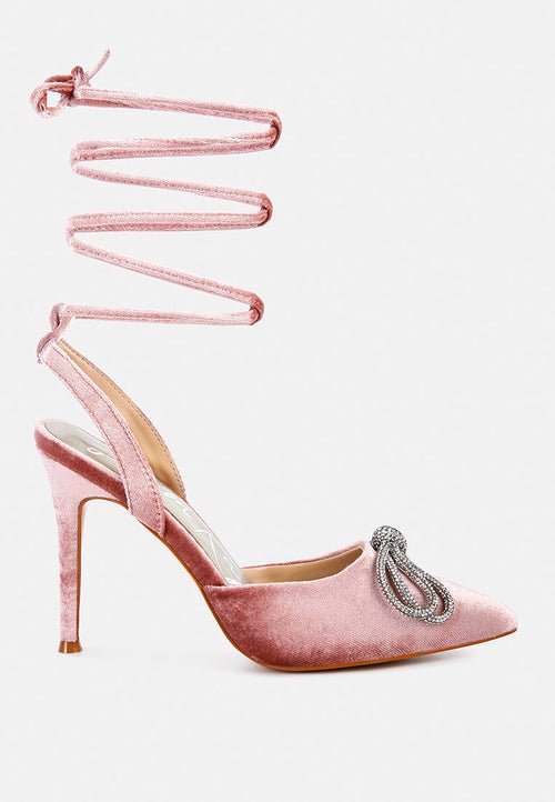 Sandales à Lacets Ornées de Strass - Big Treat, Élégance et Glamour - deslyshopping
