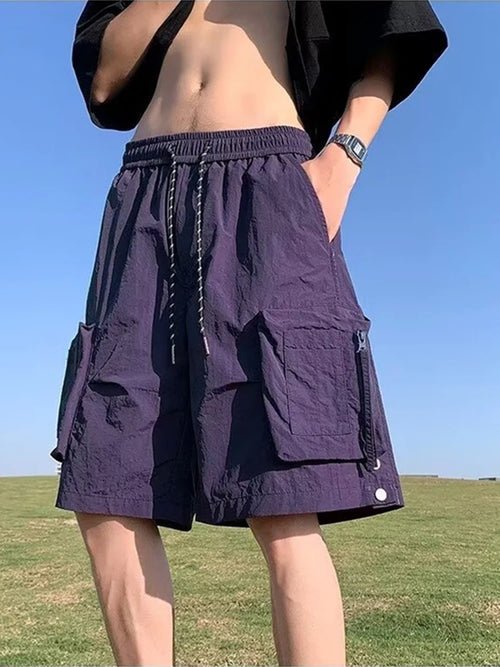 🟣 Short Cargo Violet Décontracté d'Été - deslyshopping