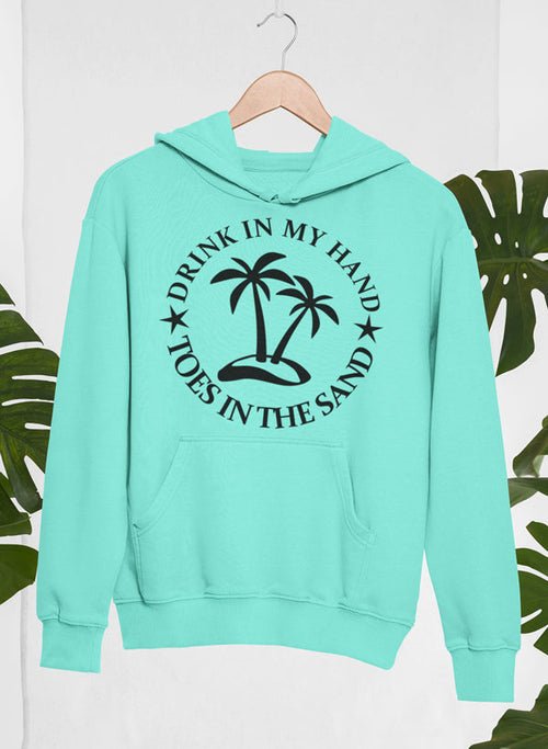 Sweat à capuche Drink In My Hand Toes In The Sand 🍹🏖️ - deslyshopping