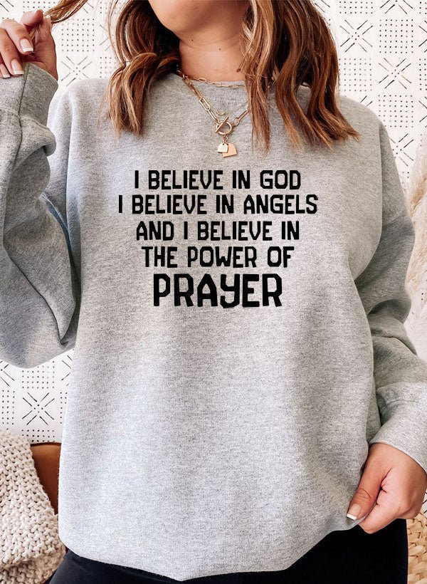 Sweat à capuche "Je crois en Dieu - deslyshopping