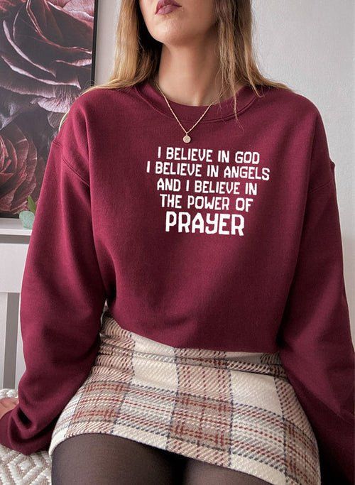 Sweat à capuche "Je crois en Dieu - deslyshopping
