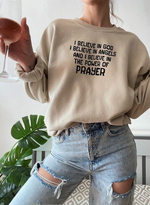 Sweat à capuche "Je crois en Dieu - deslyshopping