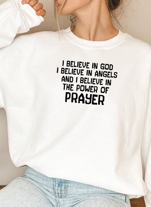 Sweat à capuche "Je crois en Dieu - deslyshopping
