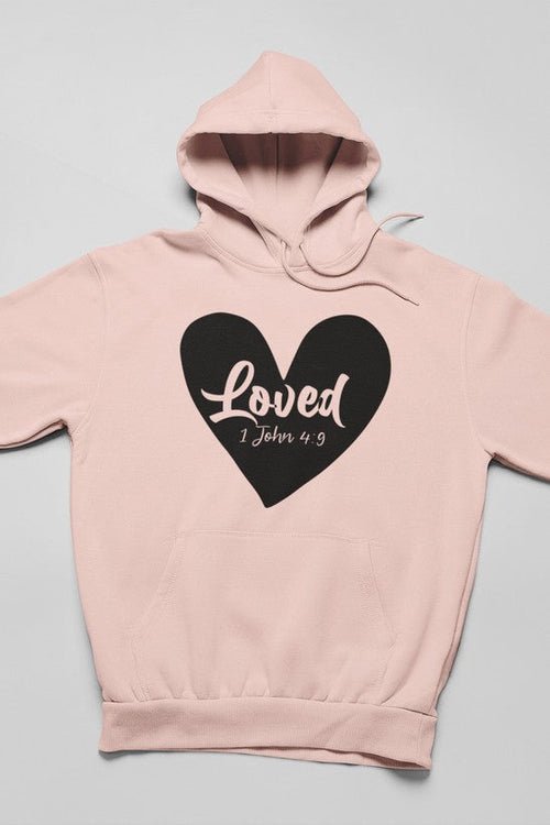 Sweat à capuche "Loved 1 John 4:9 - deslyshopping
