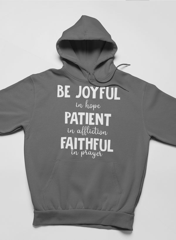 Sweat à capuche "Soyez joyeux dans l'espoir - deslyshopping