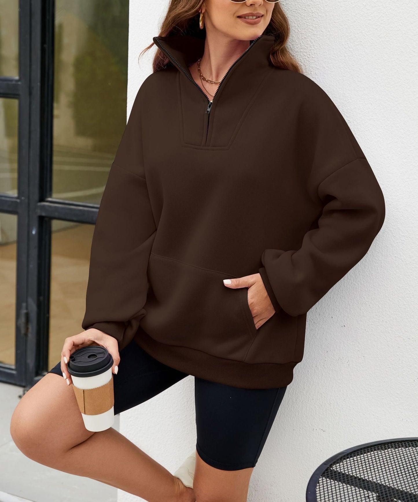 Sweat Y2K col montant femme - deslyshopping