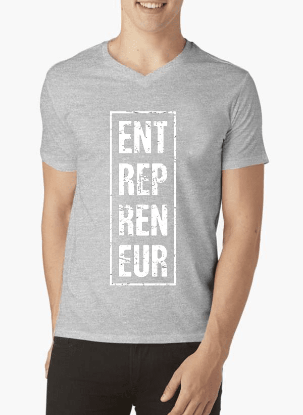 T-shirt col V "Vertical" – L’élégance de l’entrepreneur ambitieux ! 💼 - deslyshopping