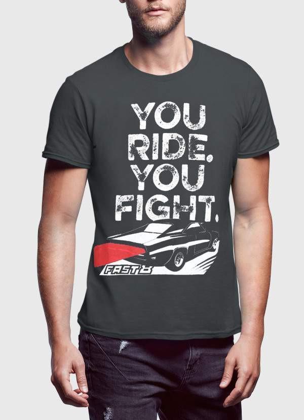 T-shirt Manches Courtes YOU RIDE YOU FIGHT - deslyshopping
