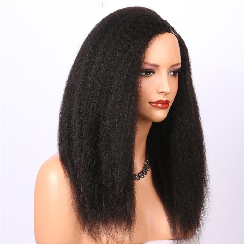 U Part Wig Brésilien - Cheveux Humains Crépus et Raides - deslyshopping