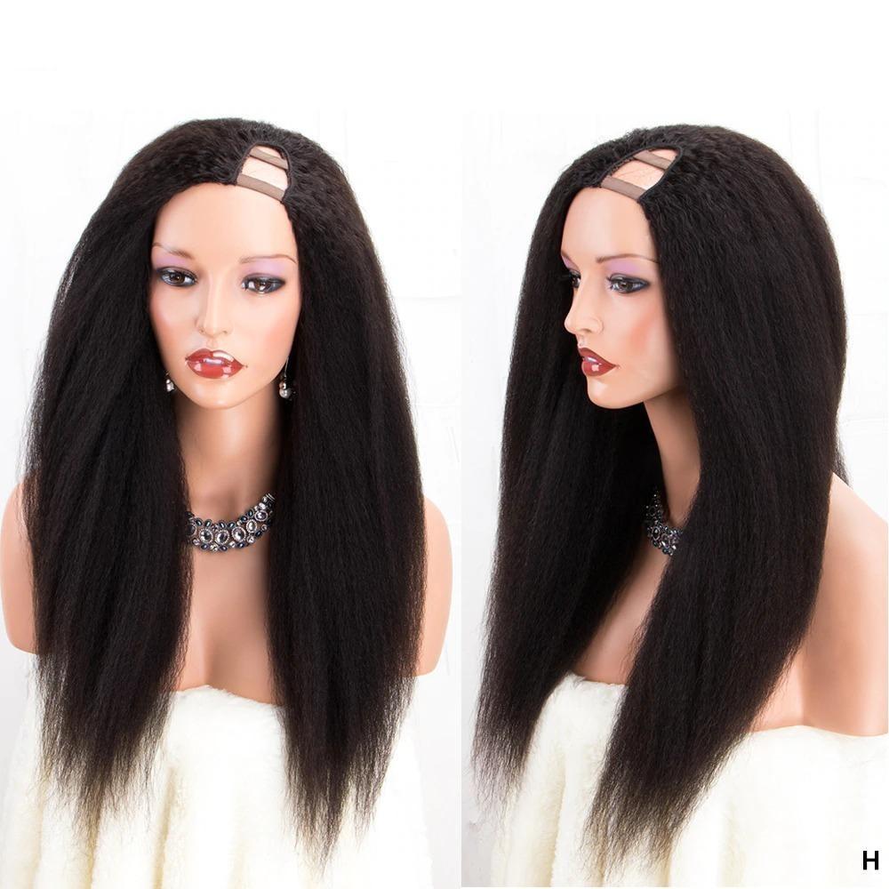 U Part Wig Brésilien - Cheveux Humains Crépus et Raides - deslyshopping