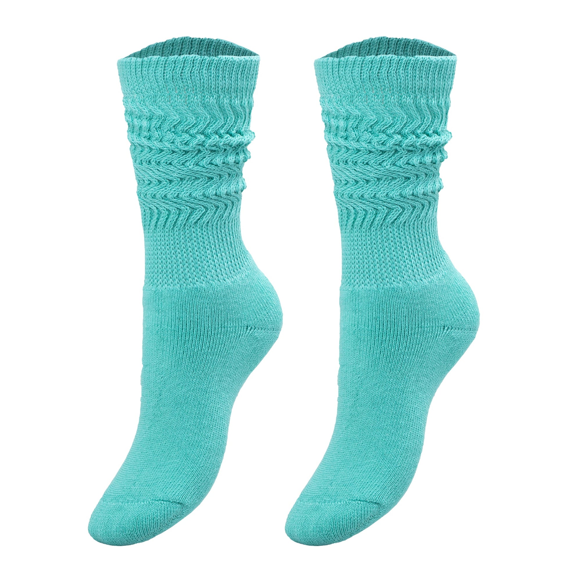 1 Paire de Chaussettes Hautes Bleu Turquoise pour Enfants - deslyshopping
