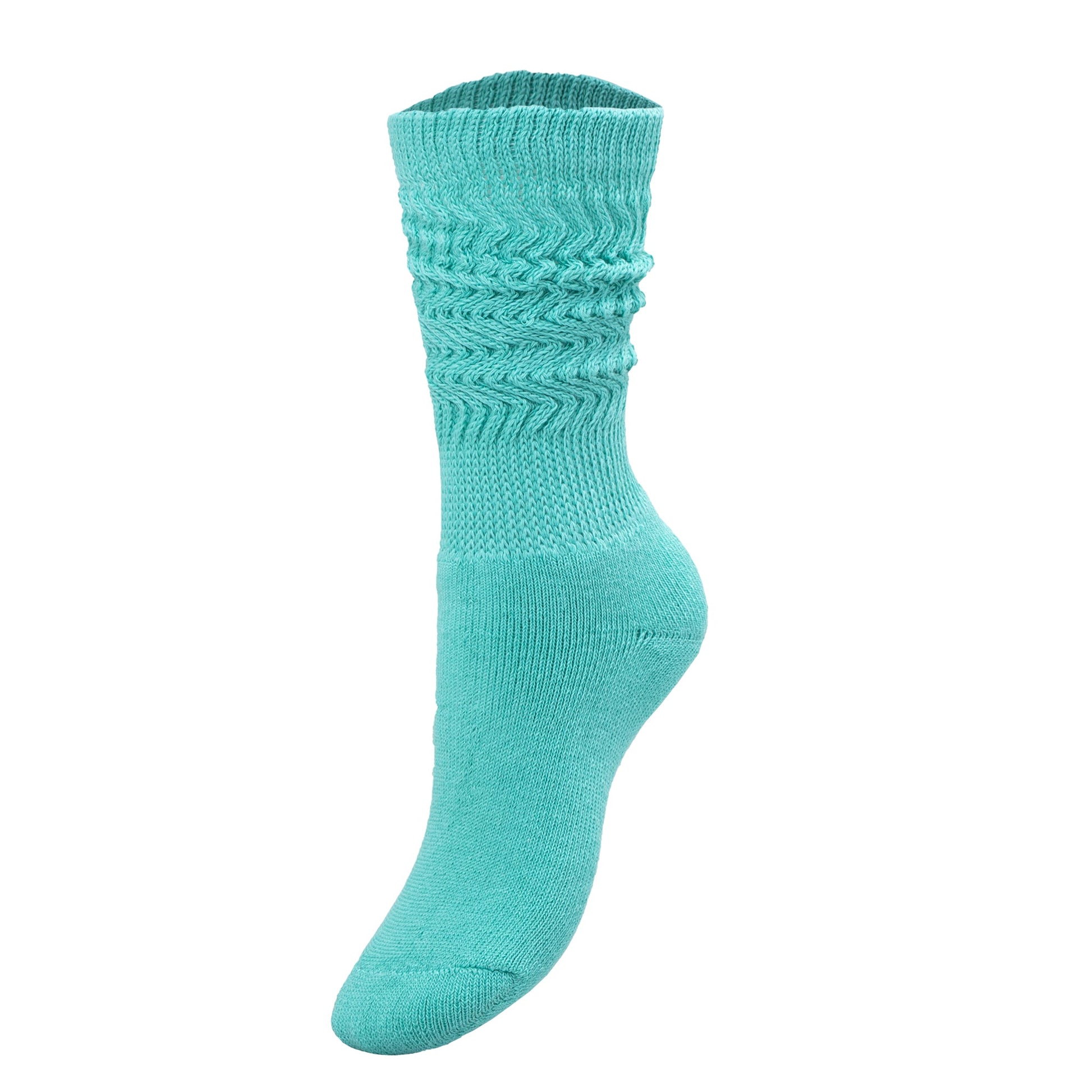 1 Paire de Chaussettes Hautes Bleu Turquoise pour Enfants - deslyshopping