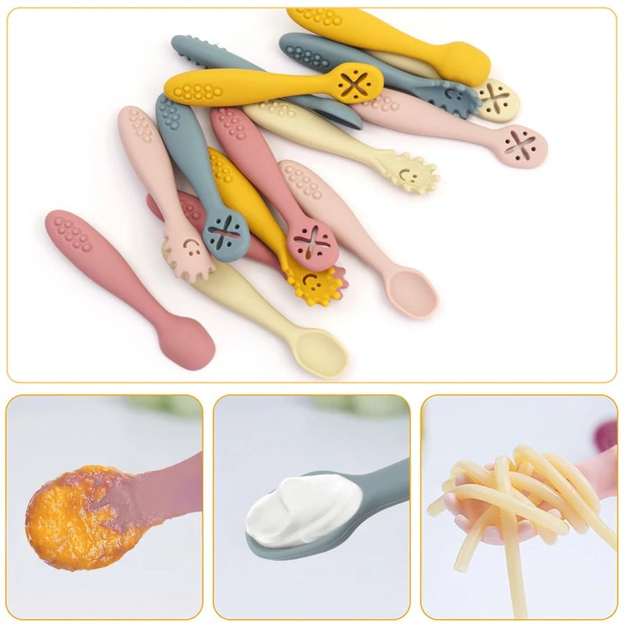 3 Fourchettes et Cuillères en Silicone - deslyshopping