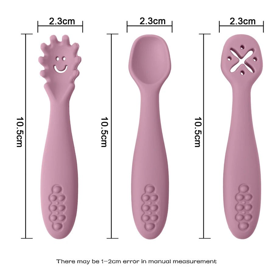 3 Fourchettes et Cuillères en Silicone - deslyshopping