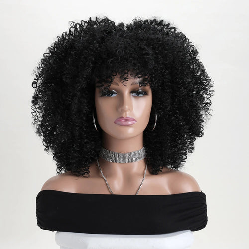 Perruque Afro Crépue Bouclée 16''