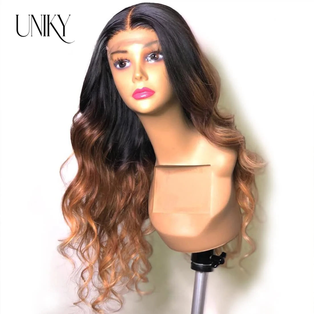 Perruque Body Wave Ombré 13x4 – Cheveux Humains Brésiliens Remy