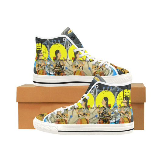 👟 Baskets en Toile à Imprimé Intégral - 1, 2, 3 V - deslyshopping