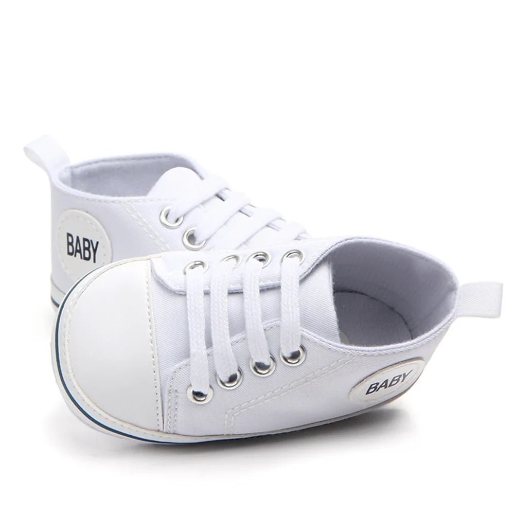 👶 Baskets Premiers Pas en Toile Bébé – Semelle Souple - deslyshopping