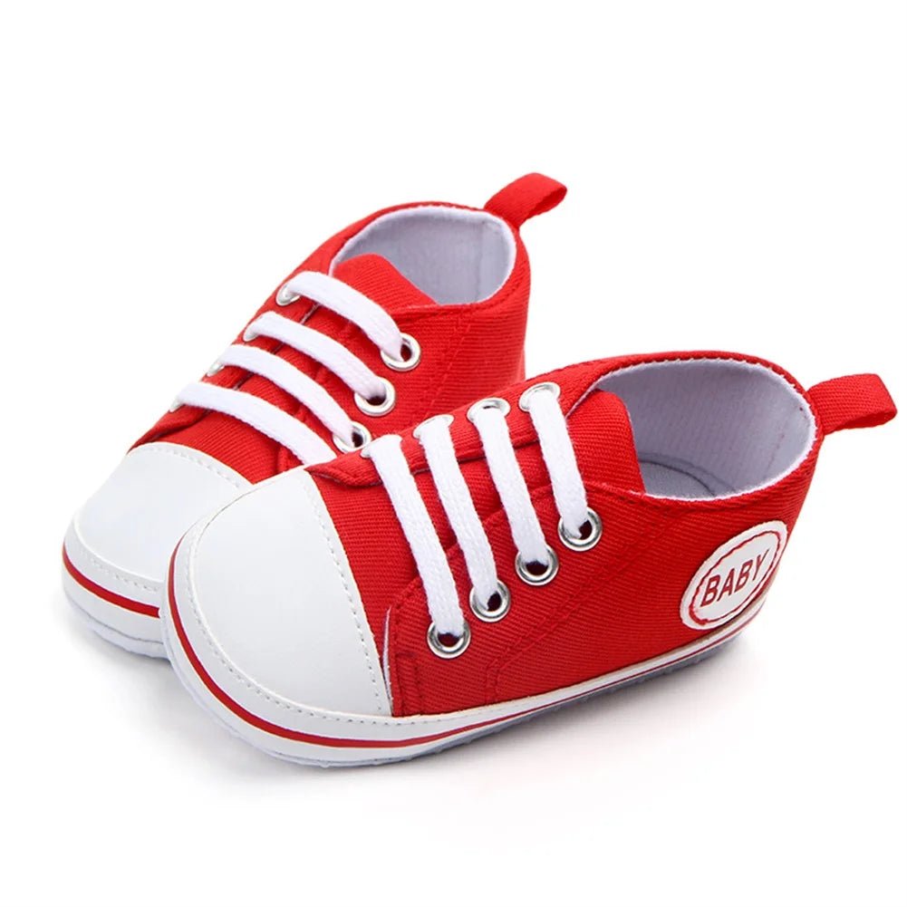 👶 Baskets Premiers Pas en Toile Bébé – Semelle Souple - deslyshopping