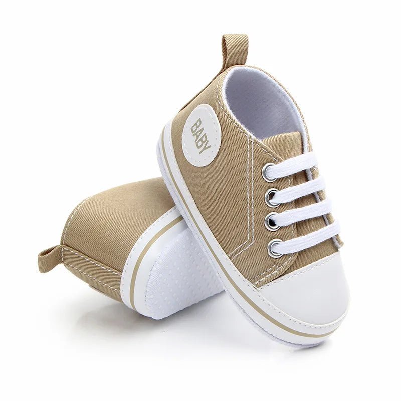 👶 Baskets Premiers Pas en Toile Bébé – Semelle Souple - deslyshopping