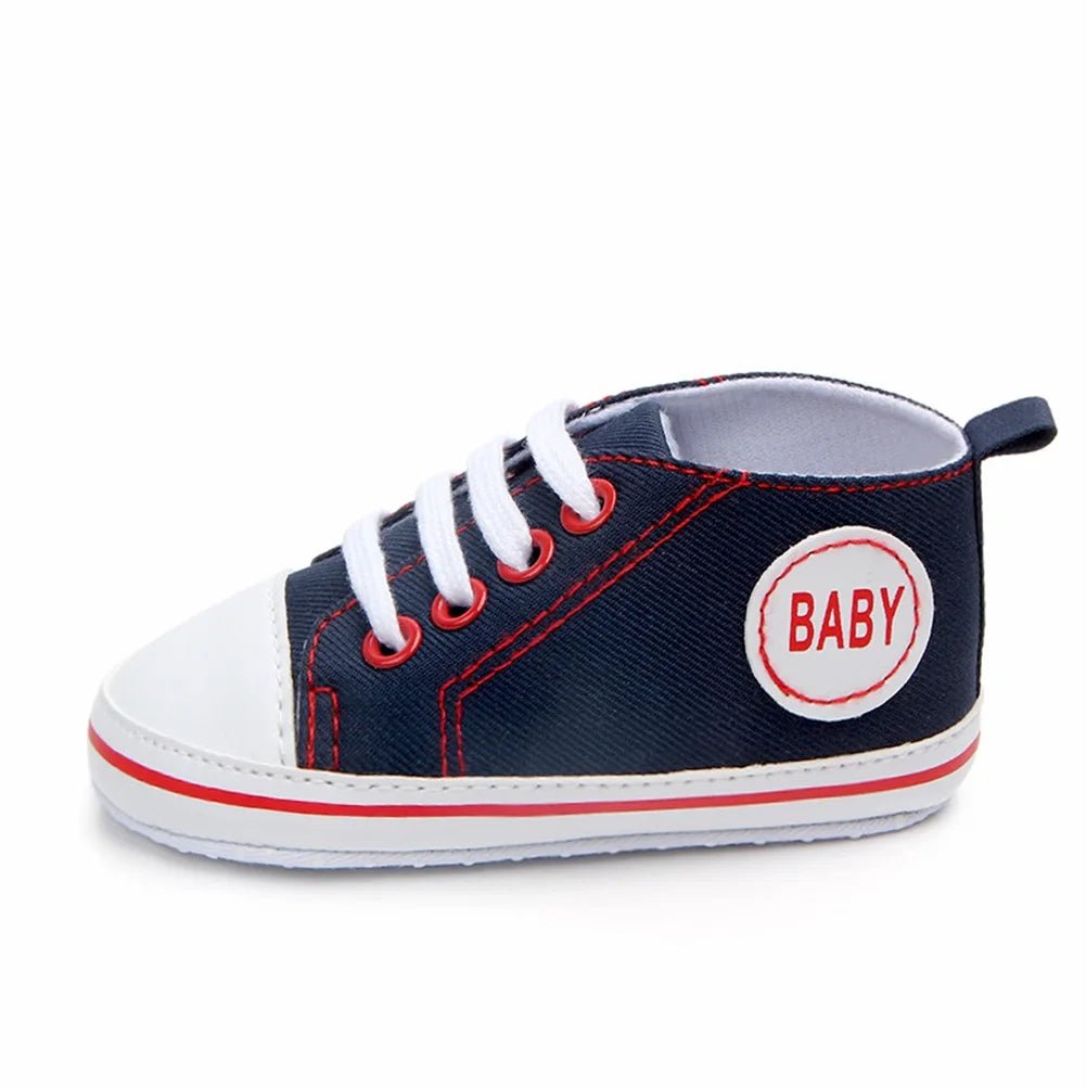 👶 Baskets Premiers Pas en Toile Bébé – Semelle Souple - deslyshopping