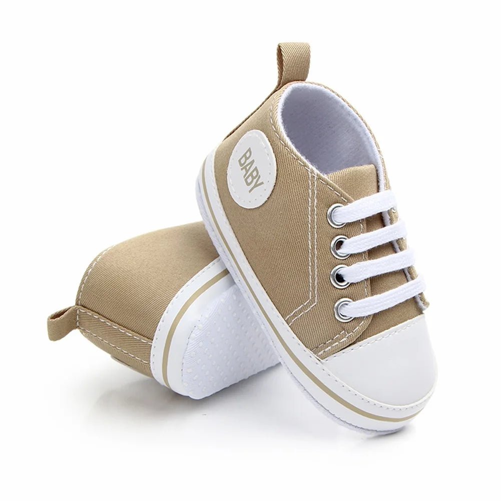 👶 Baskets Premiers Pas en Toile Bébé – Semelle Souple - deslyshopping