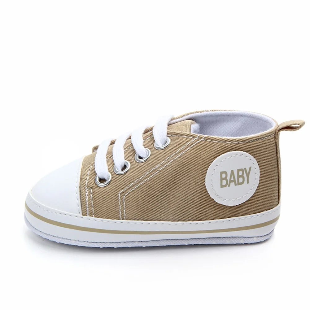 👶 Baskets Premiers Pas en Toile Bébé – Semelle Souple - deslyshopping