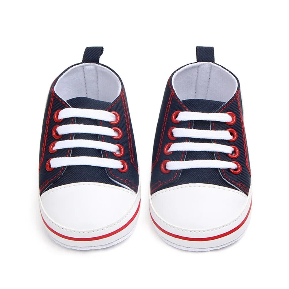 👶 Baskets Premiers Pas en Toile Bébé – Semelle Souple - deslyshopping