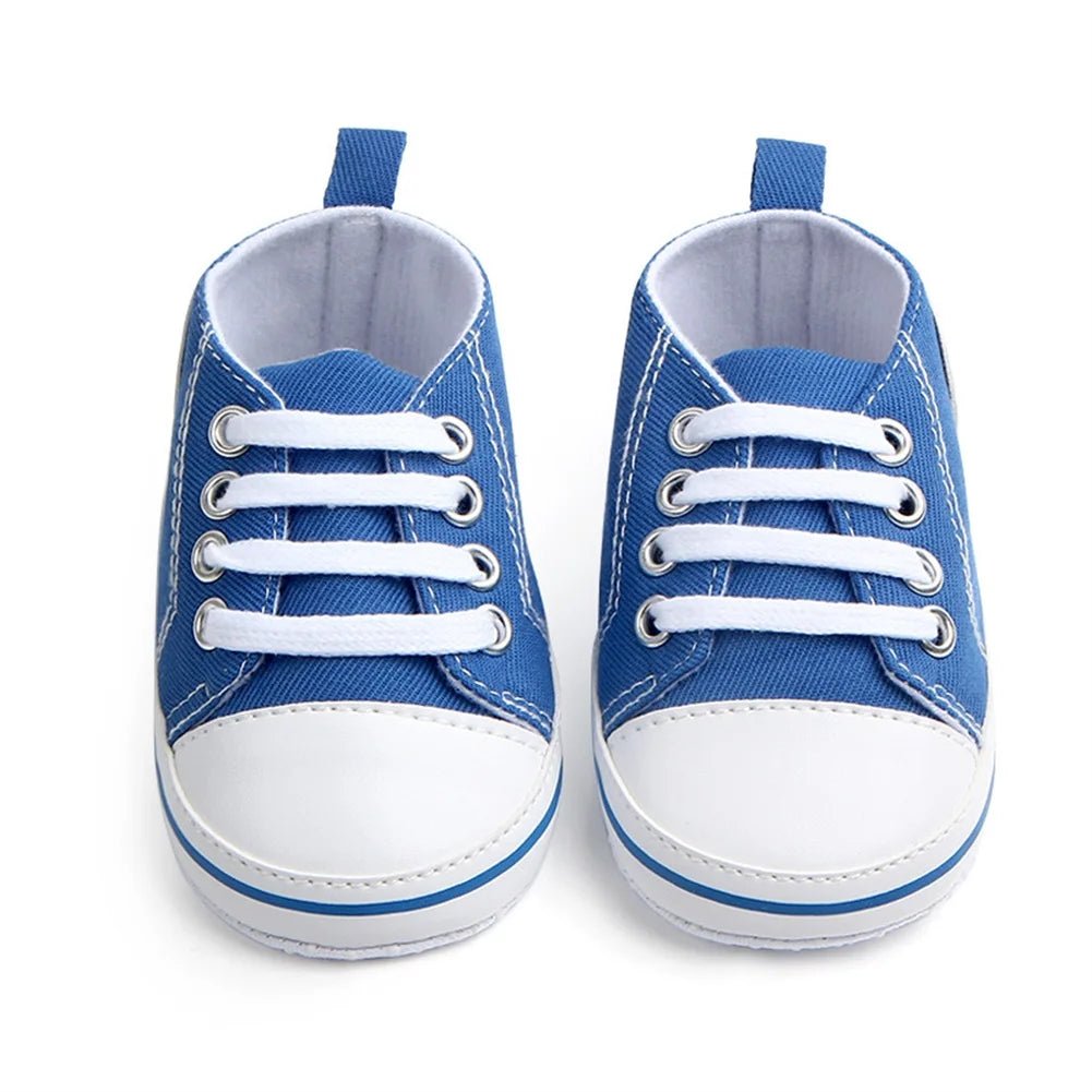 👶 Baskets Premiers Pas en Toile Bébé – Semelle Souple - deslyshopping