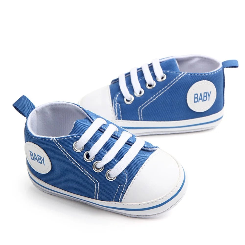 👶 Baskets Premiers Pas en Toile Bébé – Semelle Souple - deslyshopping