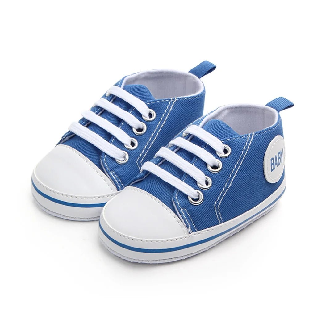 👶 Baskets Premiers Pas en Toile Bébé – Semelle Souple - deslyshopping