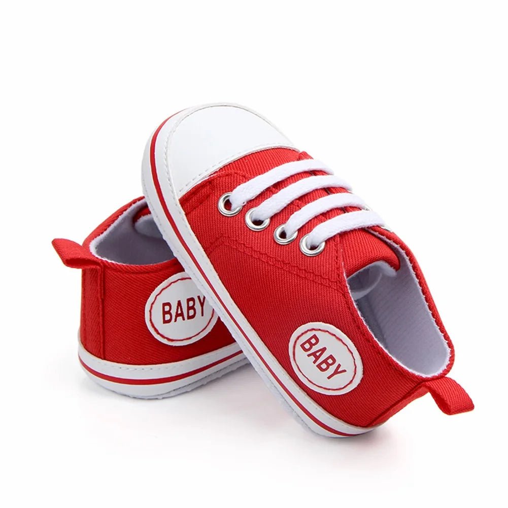 👶 Baskets Premiers Pas en Toile Bébé – Semelle Souple - deslyshopping