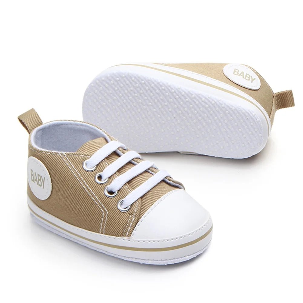 👶 Baskets Premiers Pas en Toile Bébé – Semelle Souple - deslyshopping