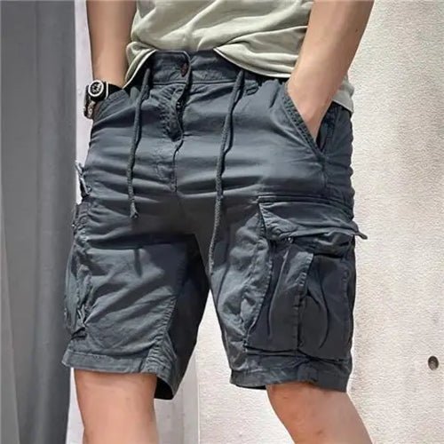 🩳 Bermuda Décontracté à Cordon de Serrage, Kaki 🌿👟 - deslyshopping