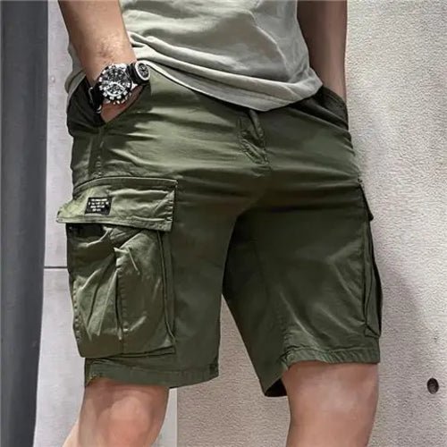 🩳 Bermuda Décontracté à Cordon de Serrage, Kaki 🌿👟 - deslyshopping
