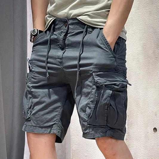 🩳 Bermuda Décontracté à Cordon de Serrage, Kaki 🌿👟 - deslyshopping
