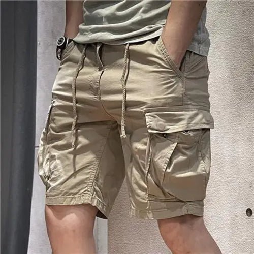 🩳 Bermuda Décontracté à Cordon de Serrage, Kaki 🌿👟 - deslyshopping
