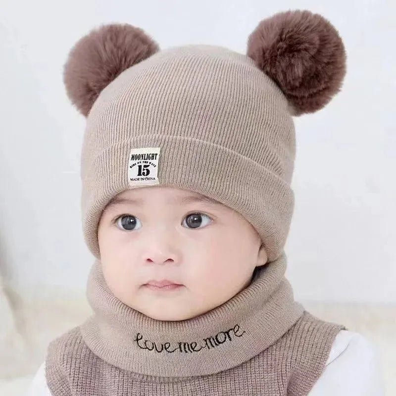 Bonnet tricoté chaud pour bébé - deslyshopping