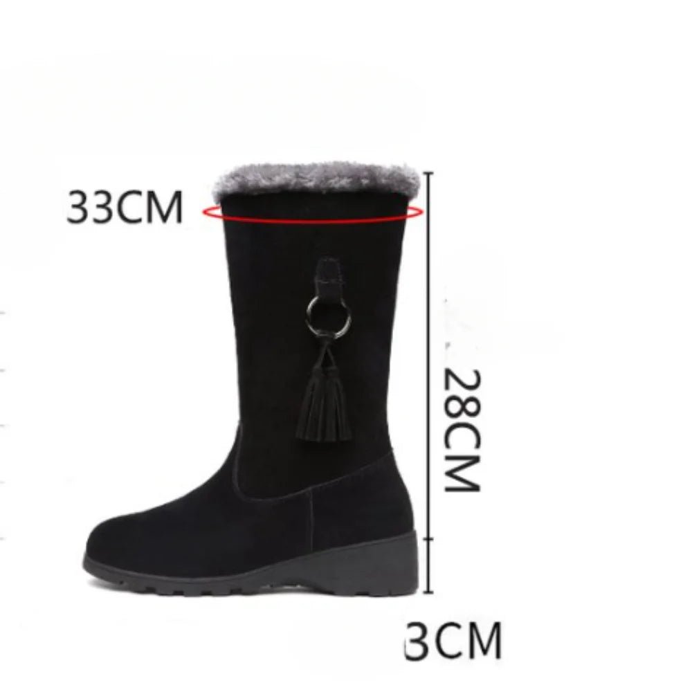 Bottes de Neige ❄️👢 Cuissardes Épaisses en Peluche Antidérapantes - deslyshopping