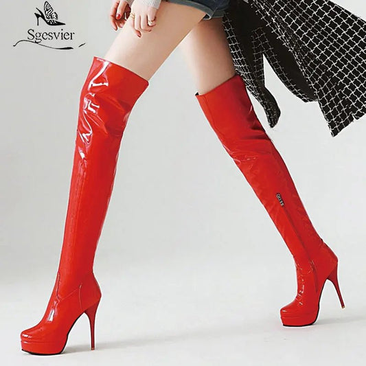 Bottes Hautes à Talons Hauts - deslyshopping