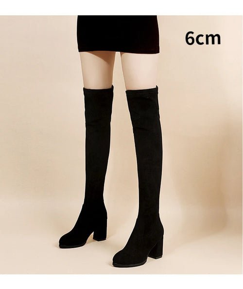 Bottes Hautes Elastiques à Fermeture - deslyshopping
