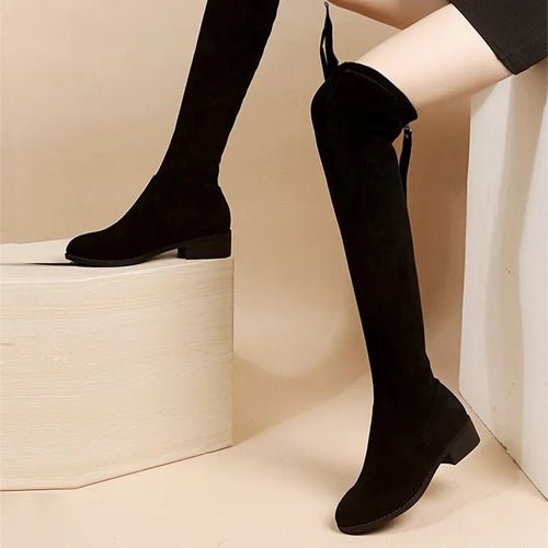 Bottes Hautes Elastiques à Fermeture - deslyshopping