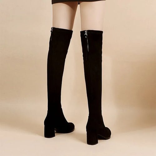 Bottes Hautes Elastiques à Fermeture - deslyshopping